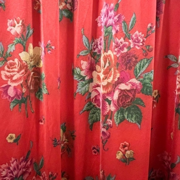 NWT & OTHER STORIES Orange Floral Midi Dress - Picture 12 of 12